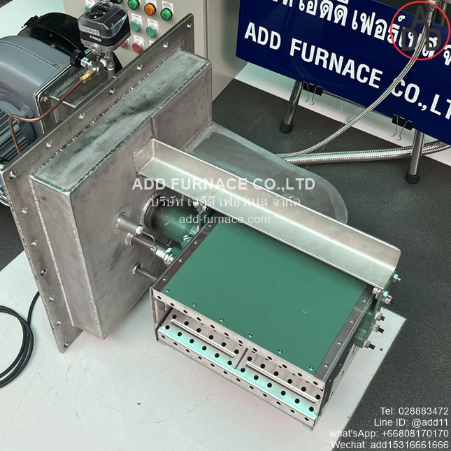 Temperature control cabinet with automatic ignition system and hot air exhaust fan control (7)